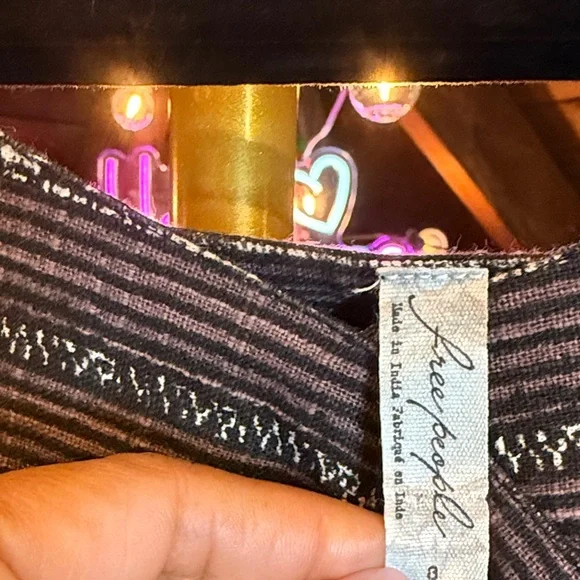 Free People Black and Gray Midi Dress - Picture 3 of 4